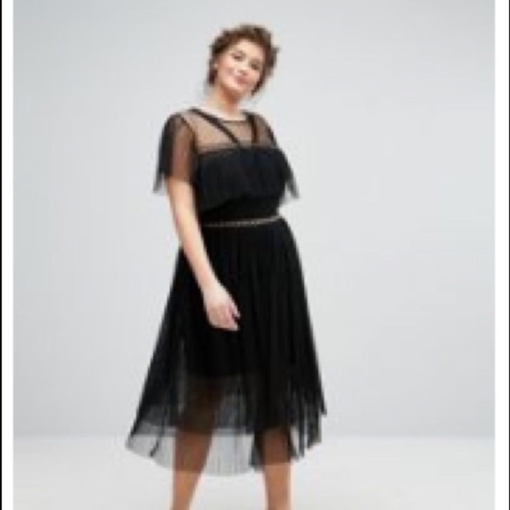 Tulle Ruffle Dress from ASOS